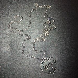 Silver “Love” Heart Necklace